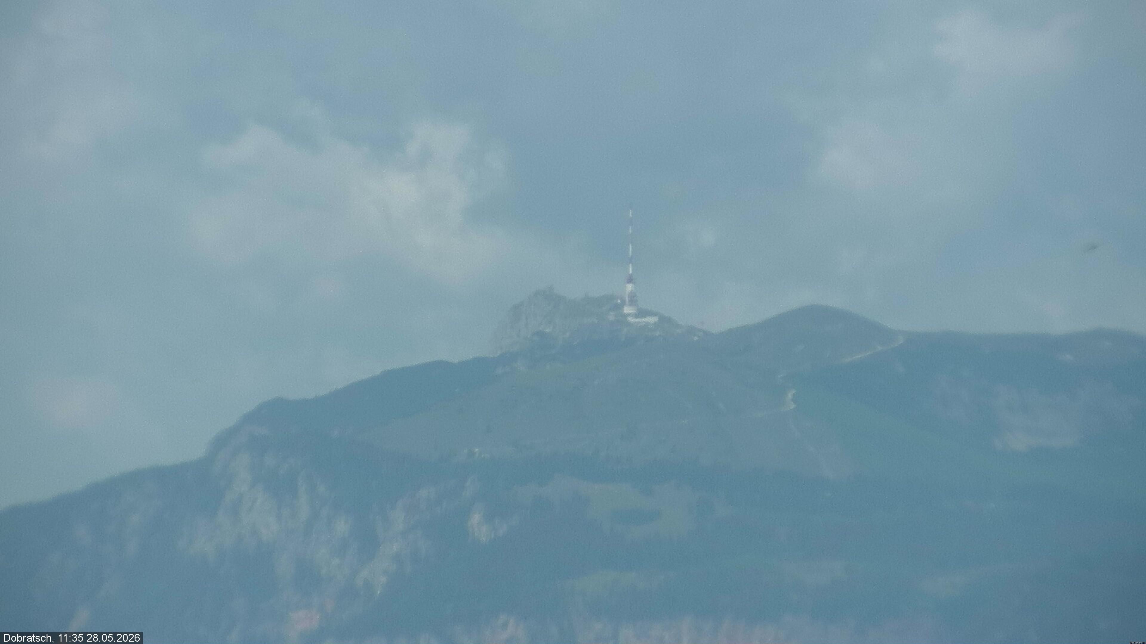 Archived image Webcam Dobratsch mountain