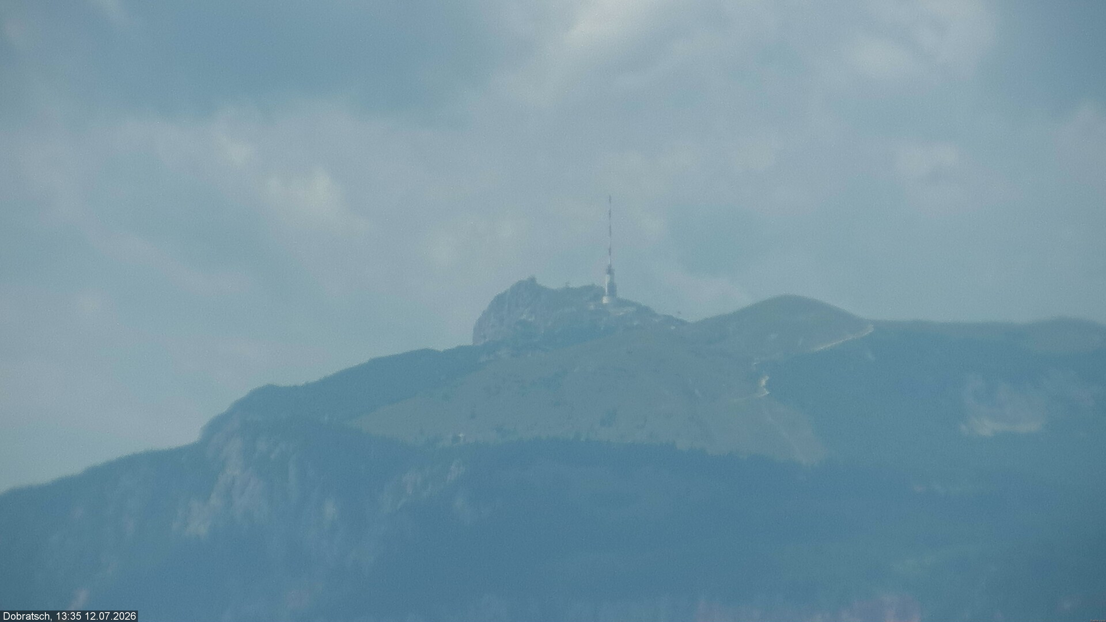 Archived image Webcam Dobratsch mountain