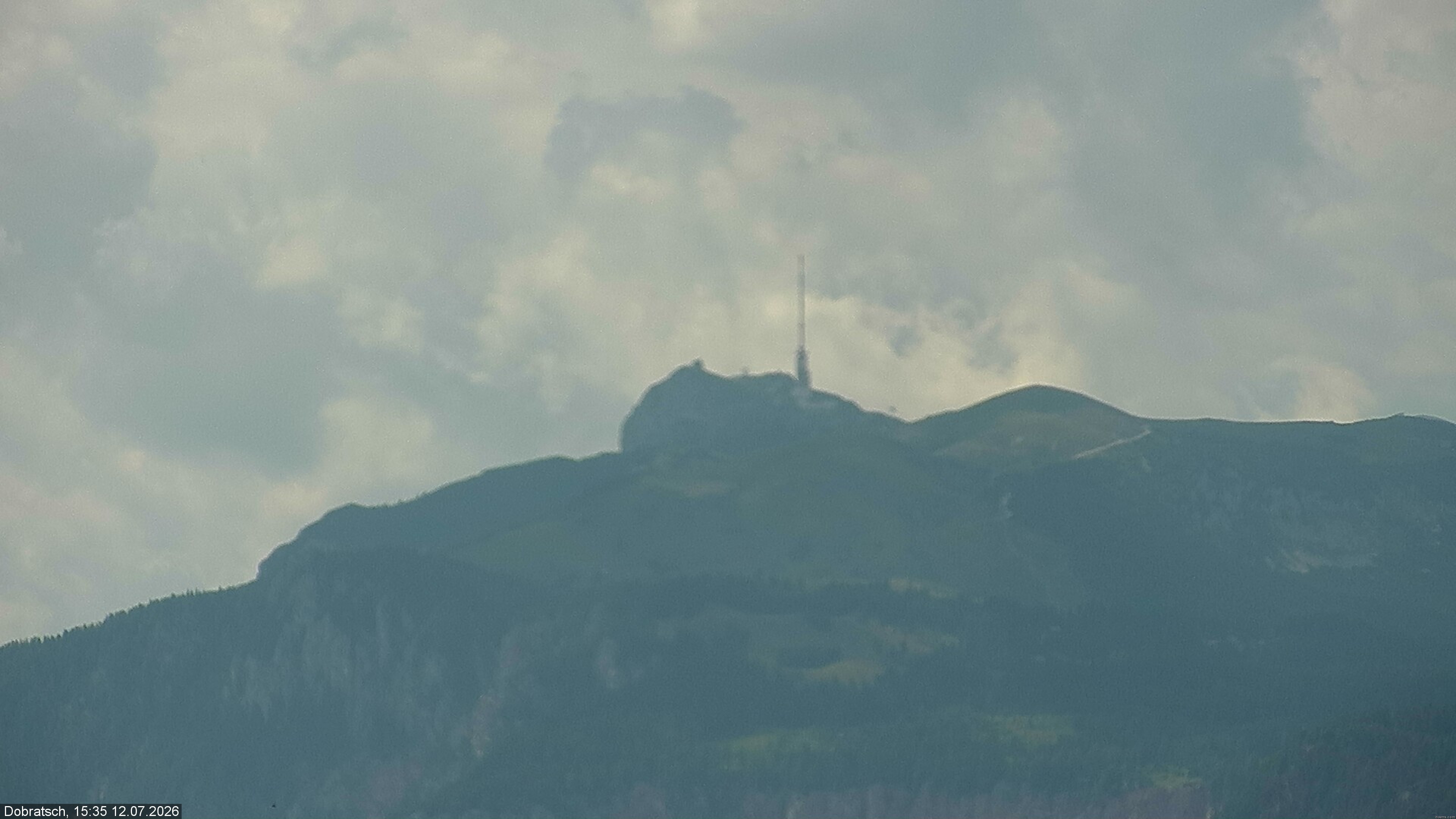 Archived image Webcam Dobratsch mountain
