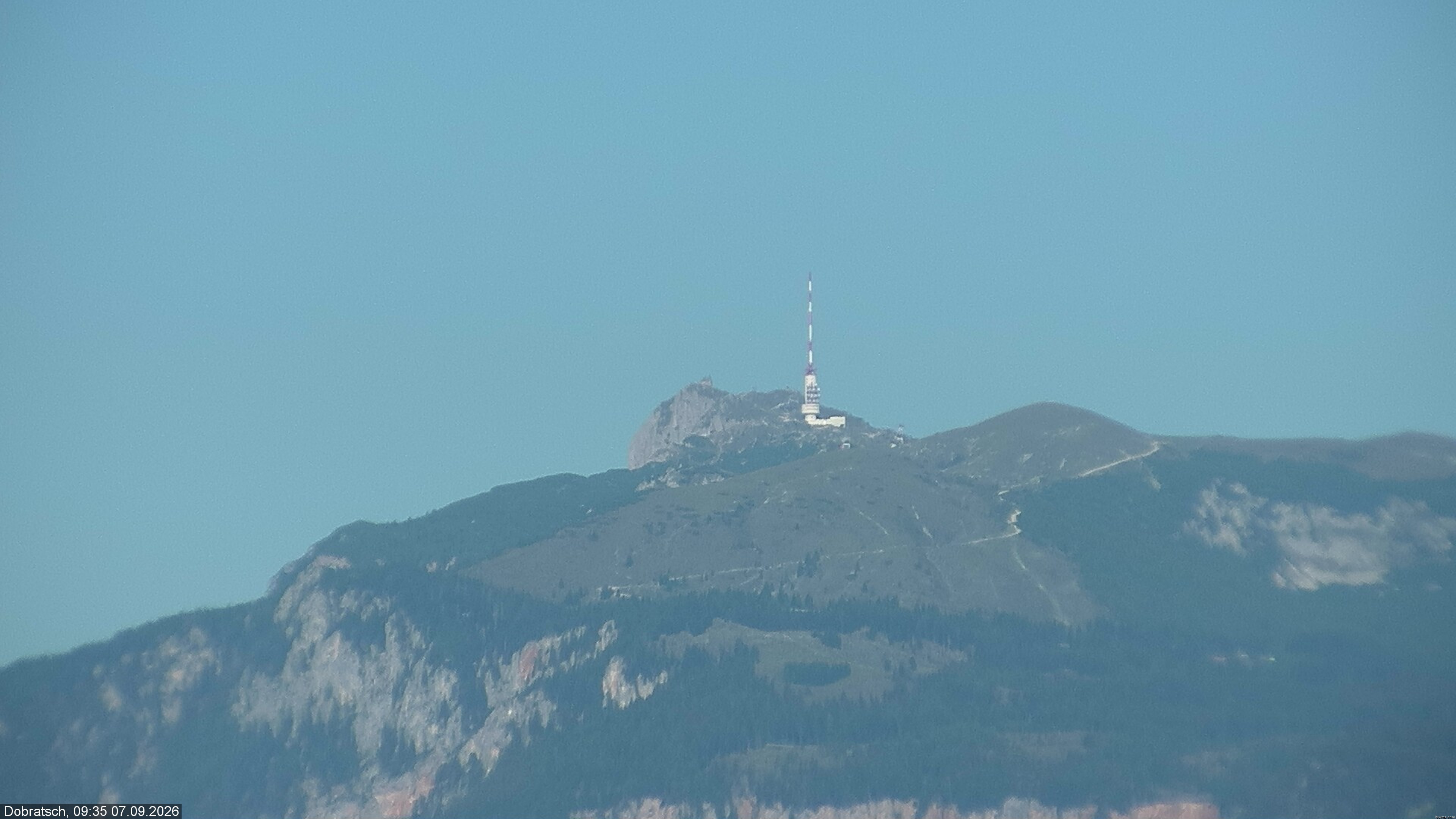 Archiv Foto Webcam Burgarena Finkenstein - Dobratsch