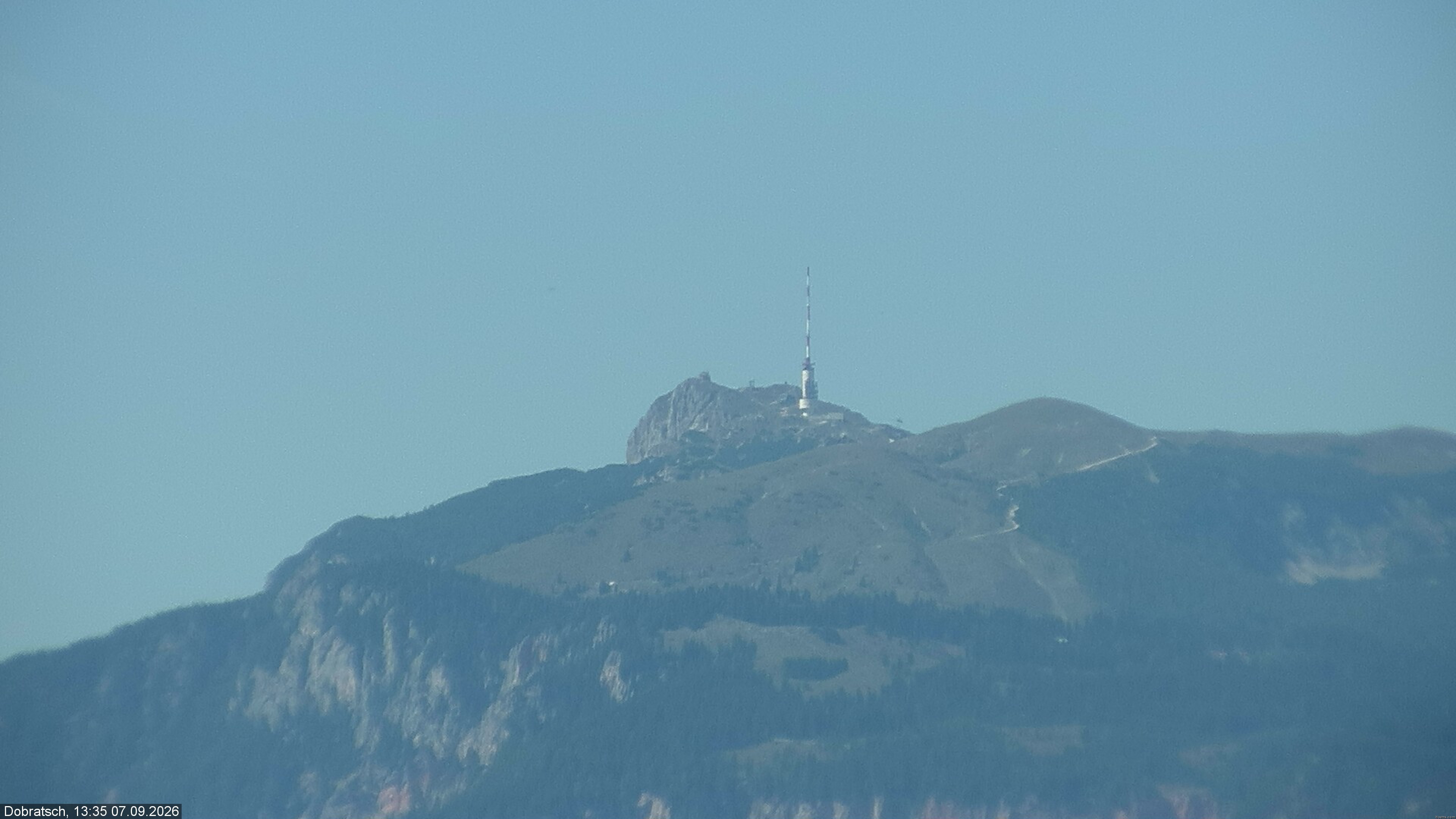 Archiv Foto Webcam Burgarena Finkenstein - Dobratsch
