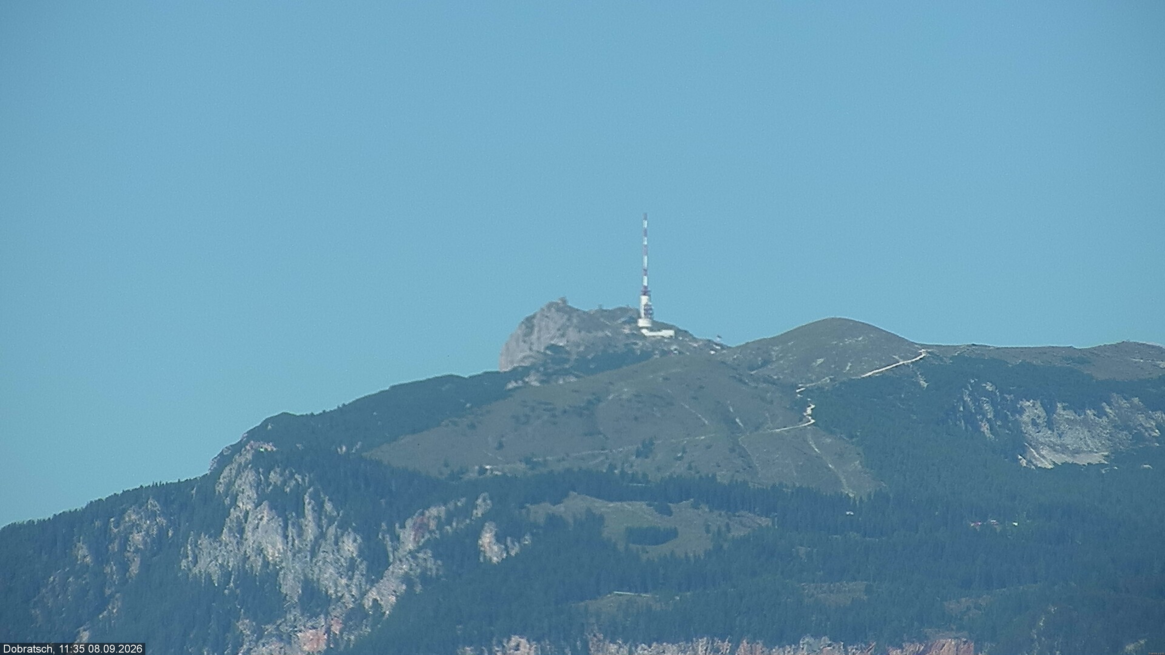 Archiv Foto Webcam Burgarena Finkenstein - Dobratsch