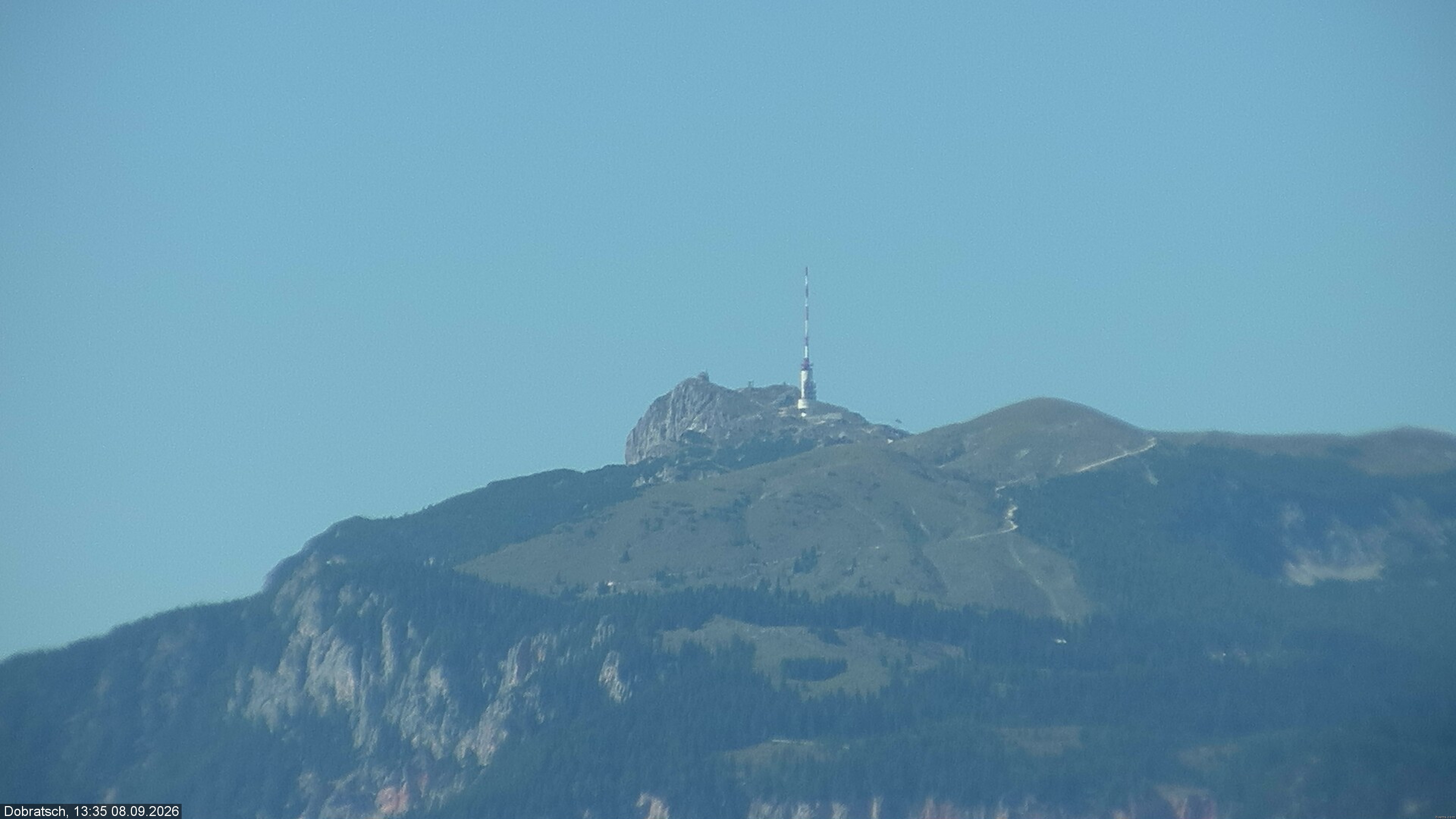 Archiv Foto Webcam Burgarena Finkenstein - Dobratsch