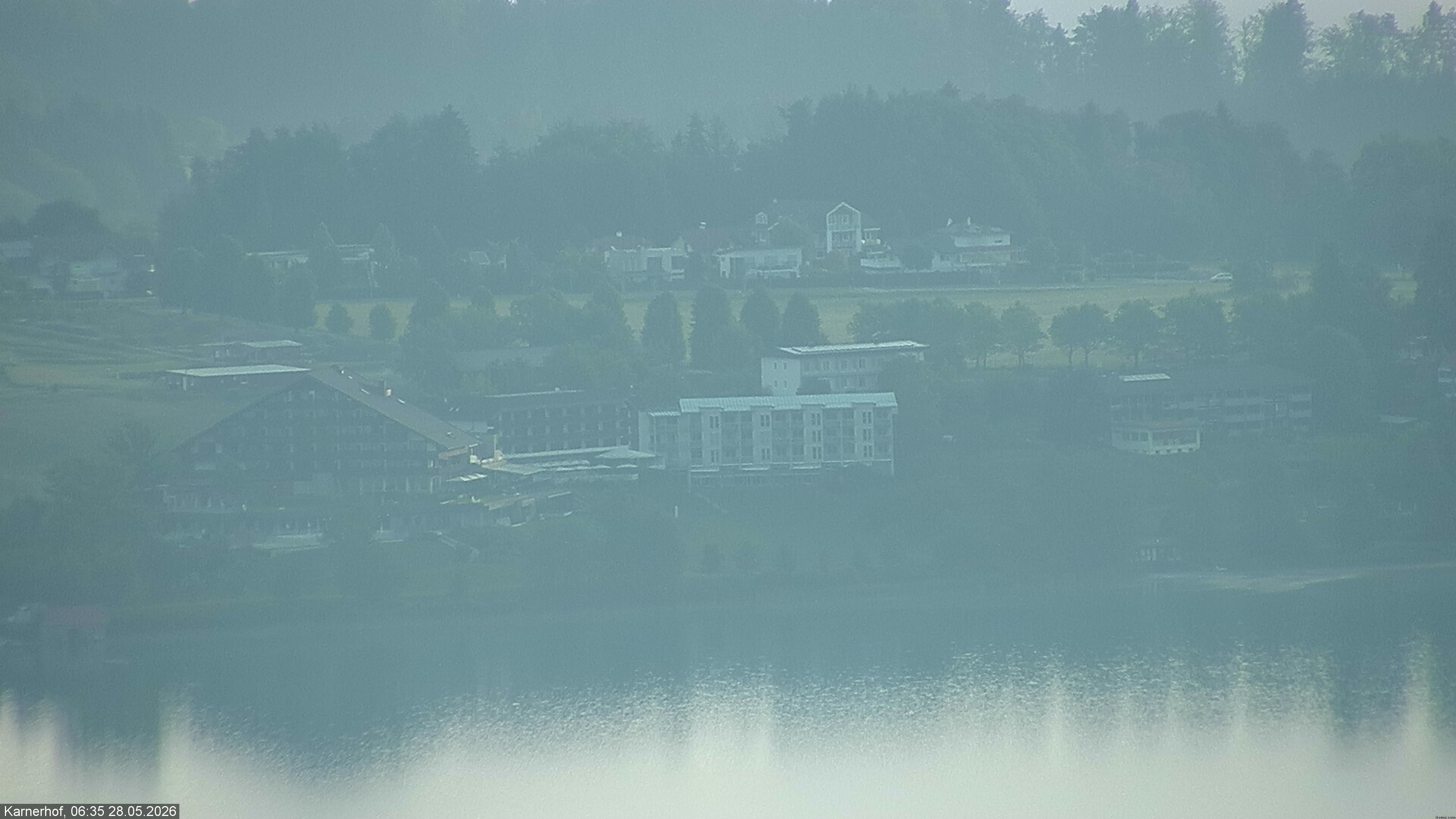 Archived image Webcam Hotel Karnerhof at Faaker See lake