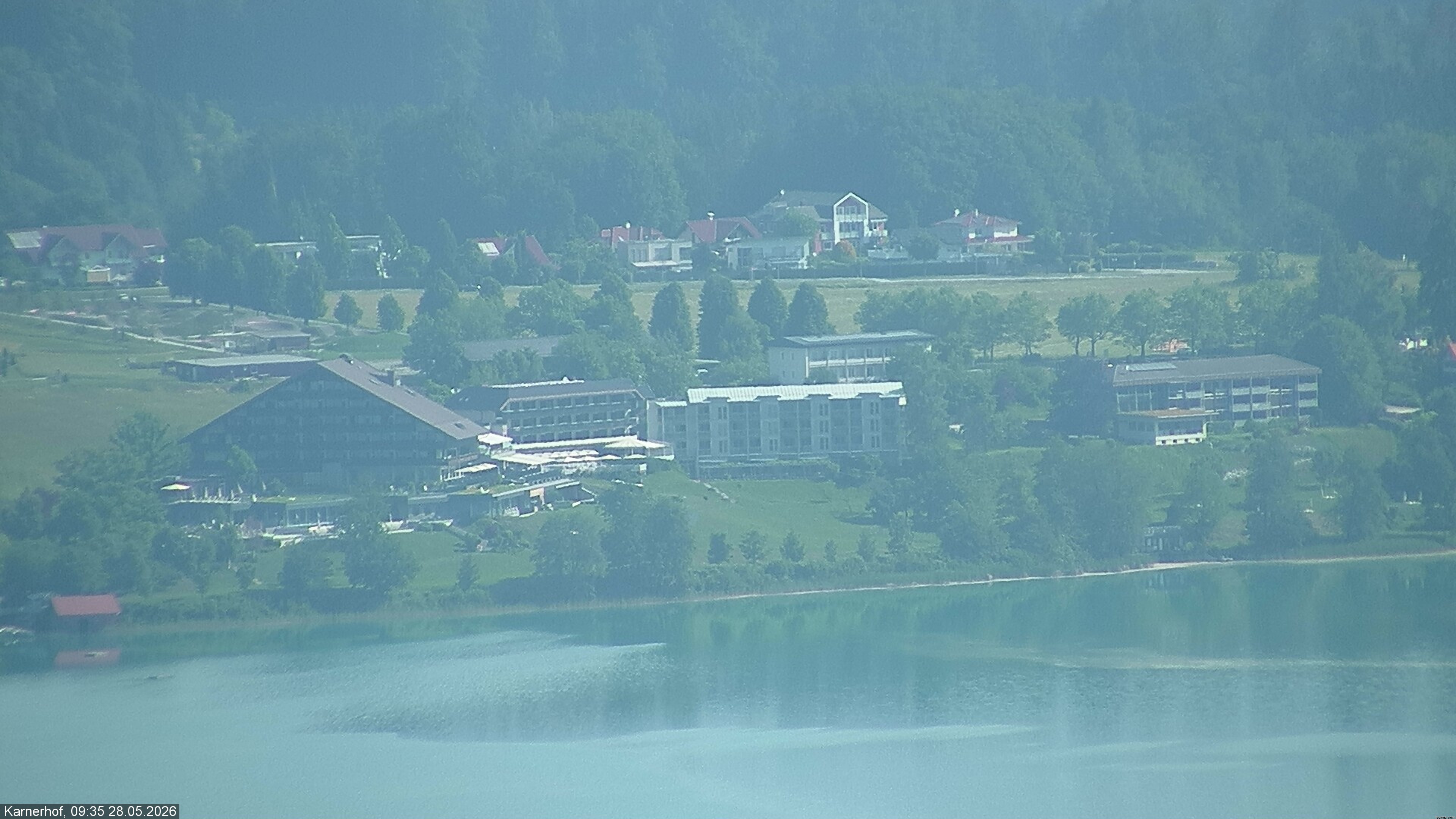 Archived image Webcam Hotel Karnerhof at Faaker See lake