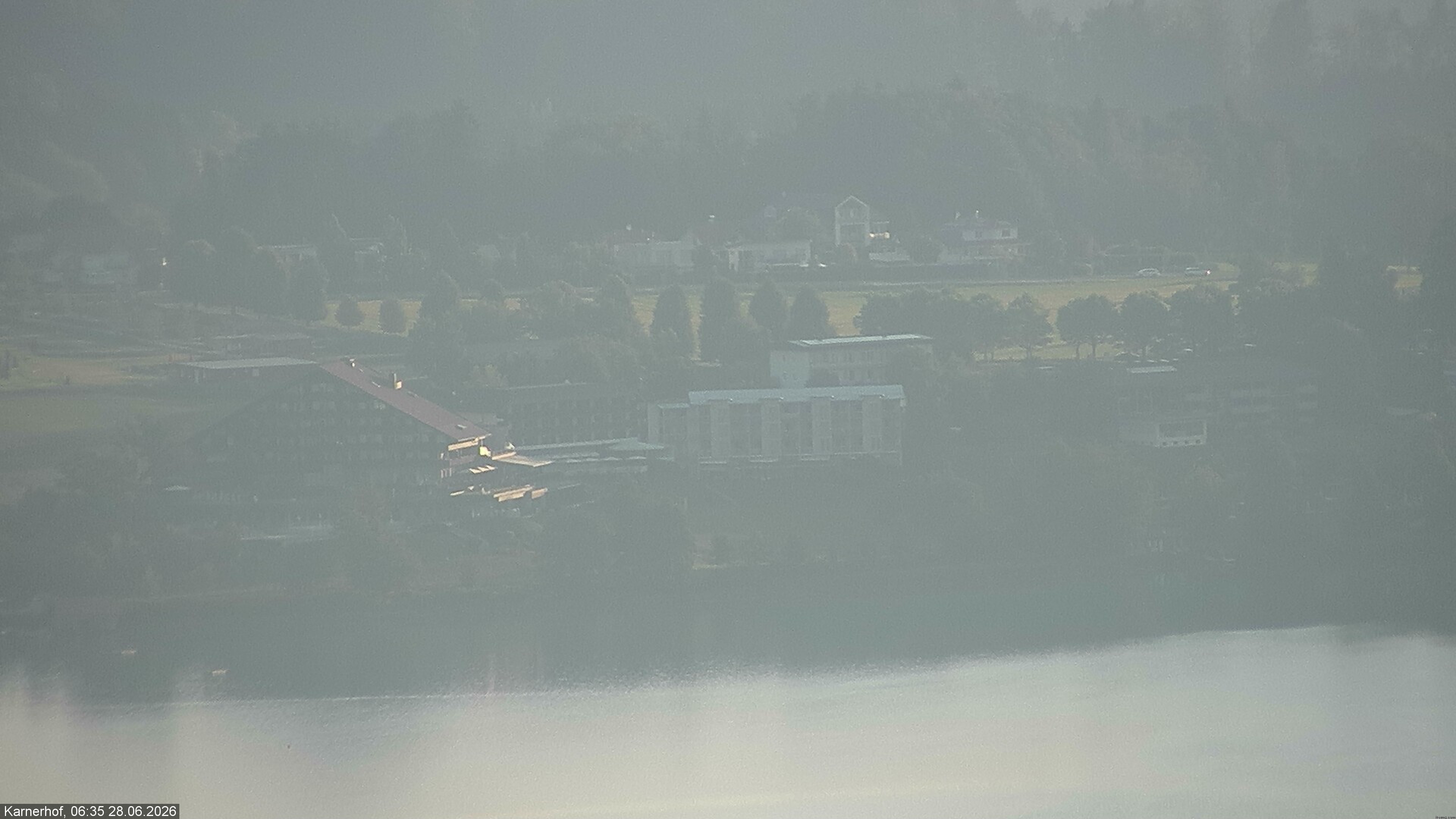 Archived image Webcam Hotel Karnerhof at Faaker See lake
