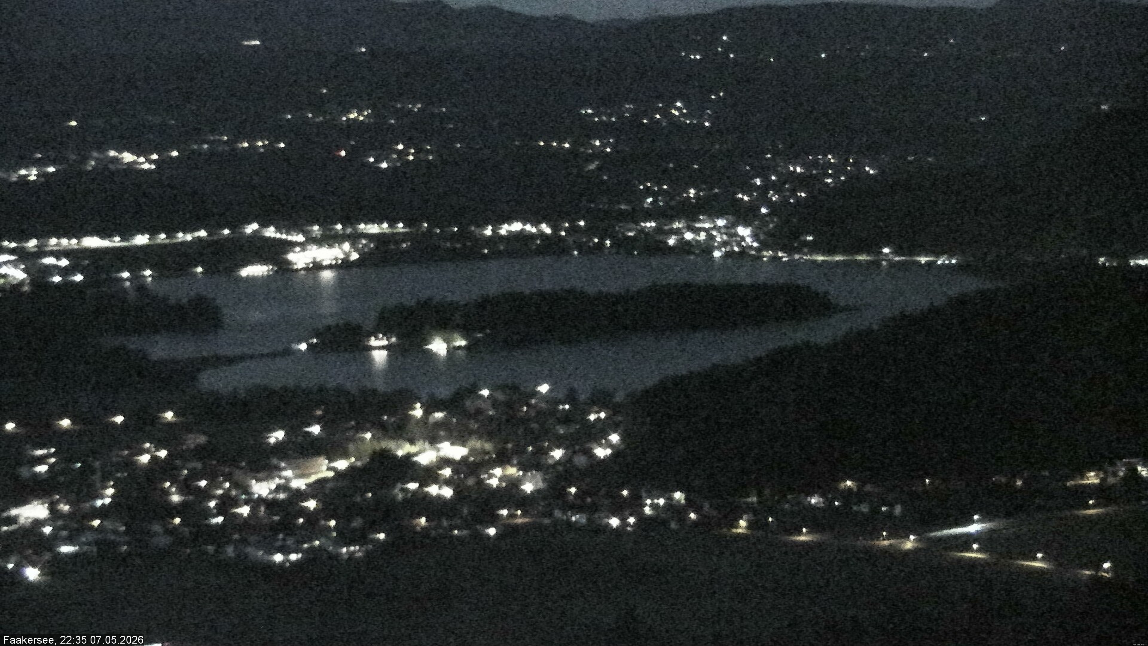 Archiv Foto Webcam Faakersee südlich von Villach