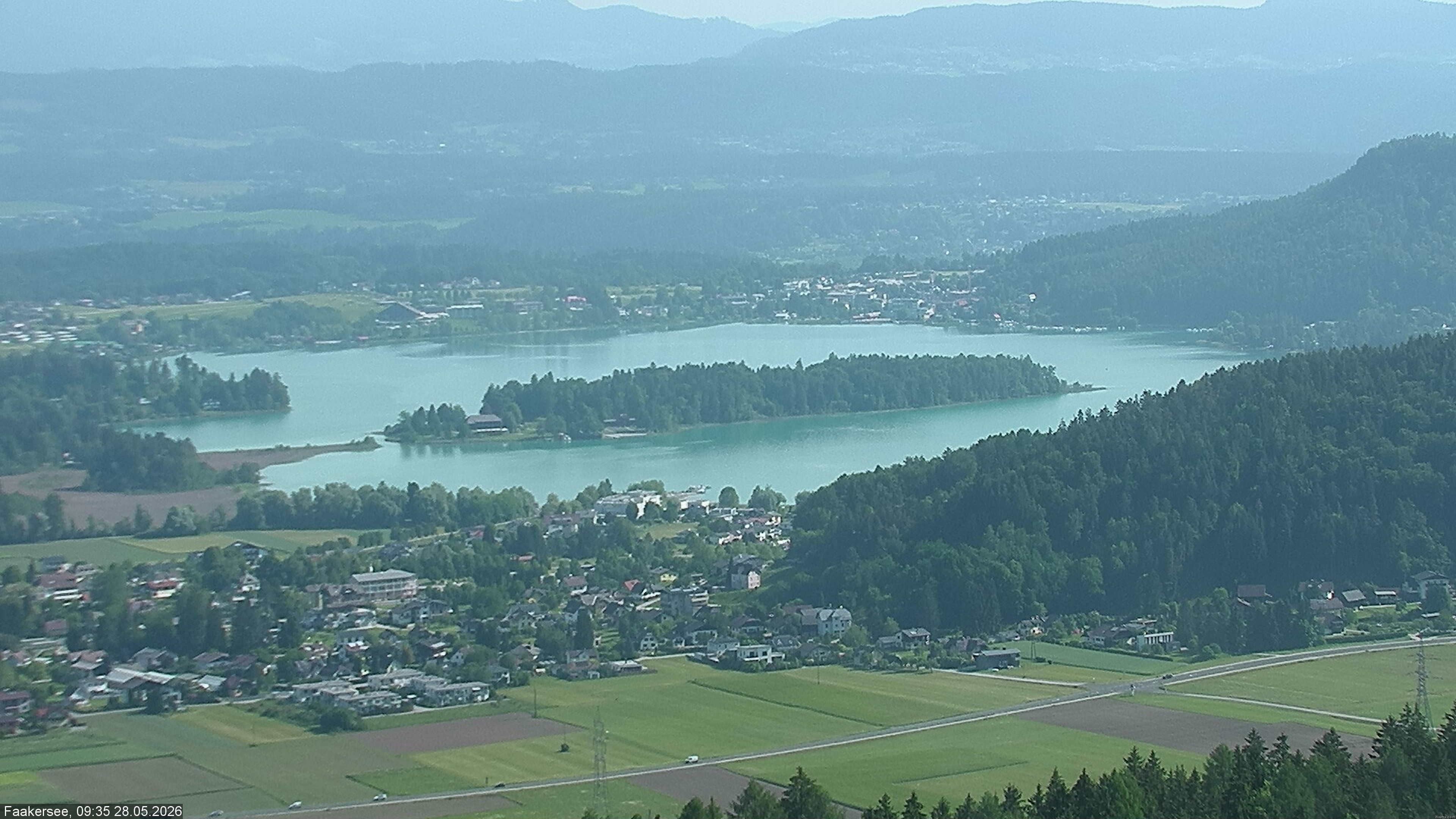 Archived image Webcam Lake Faaker See (Carinthia)