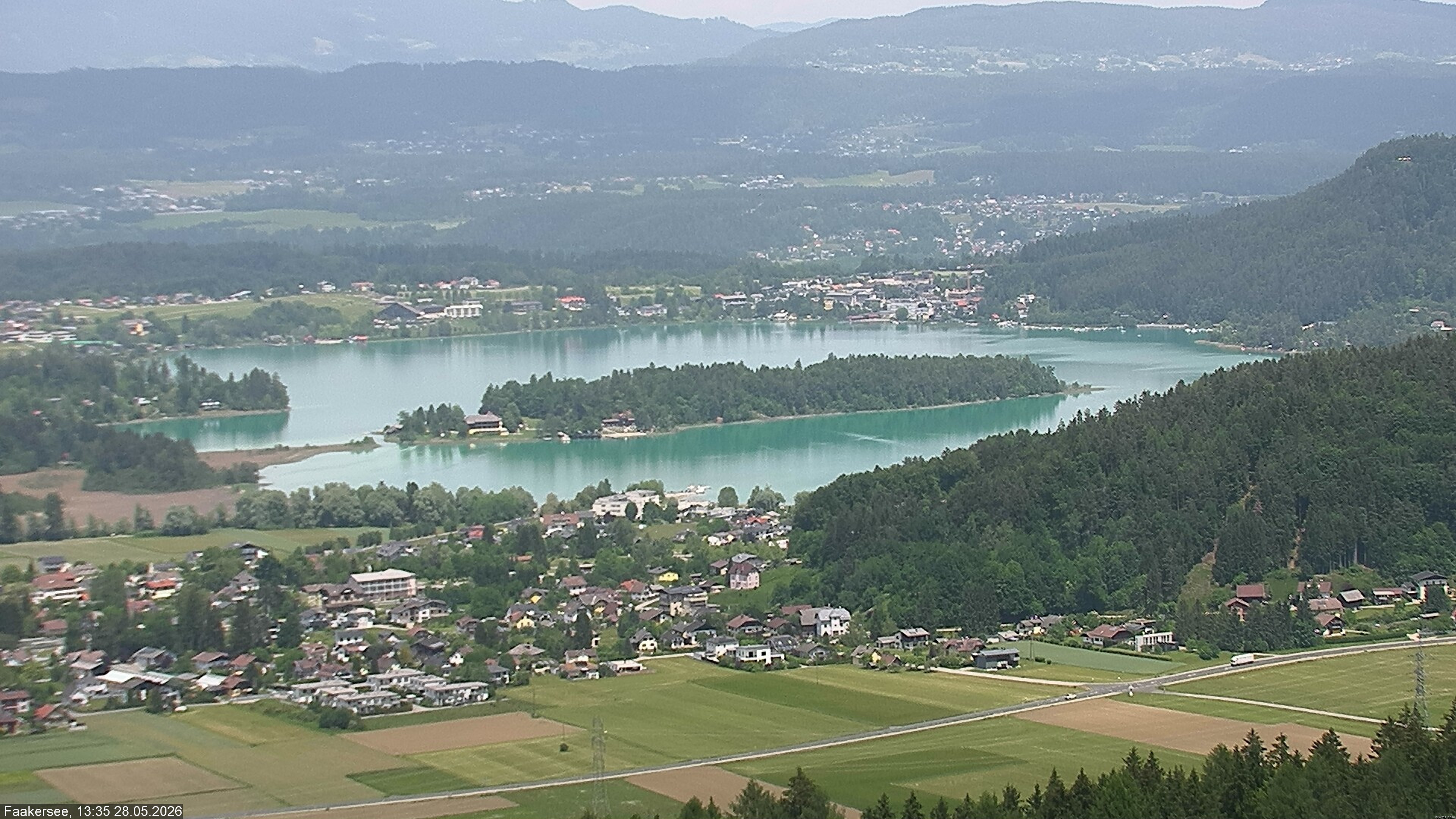 Archived image Webcam Lake Faaker See (Carinthia)