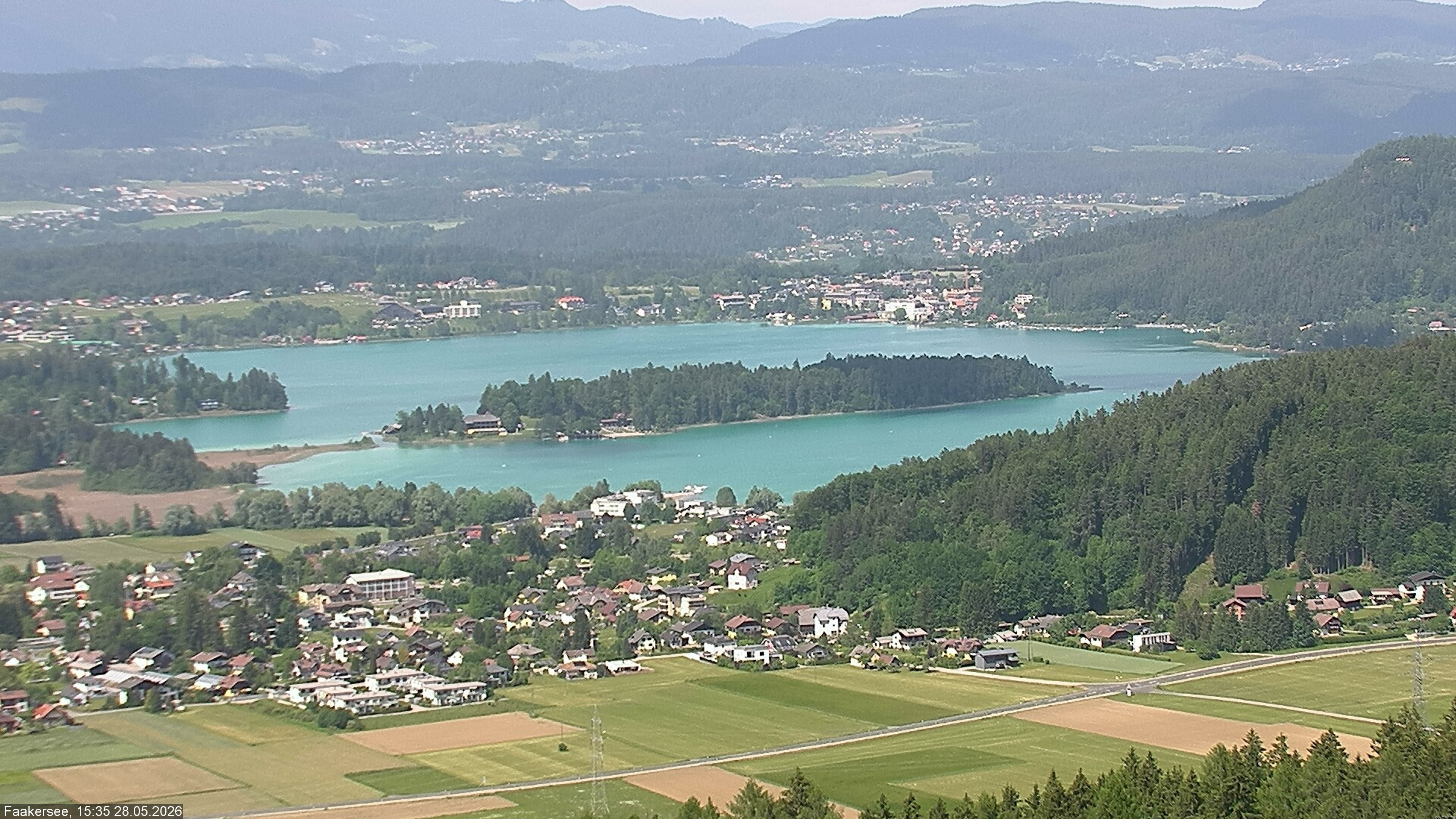 Archived image Webcam Lake Faaker See (Carinthia)