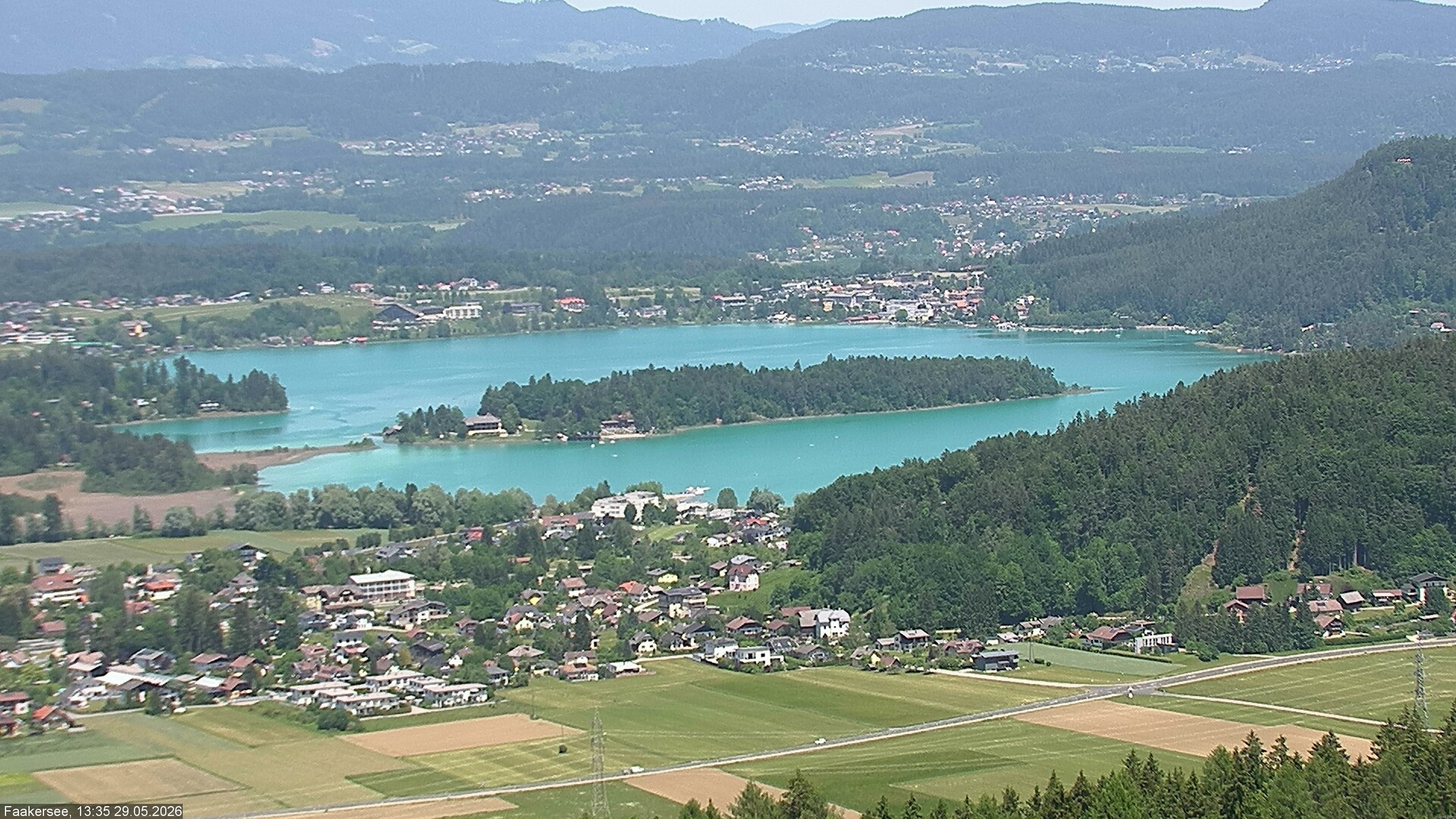 Archived image Webcam Lake Faaker See (Carinthia)