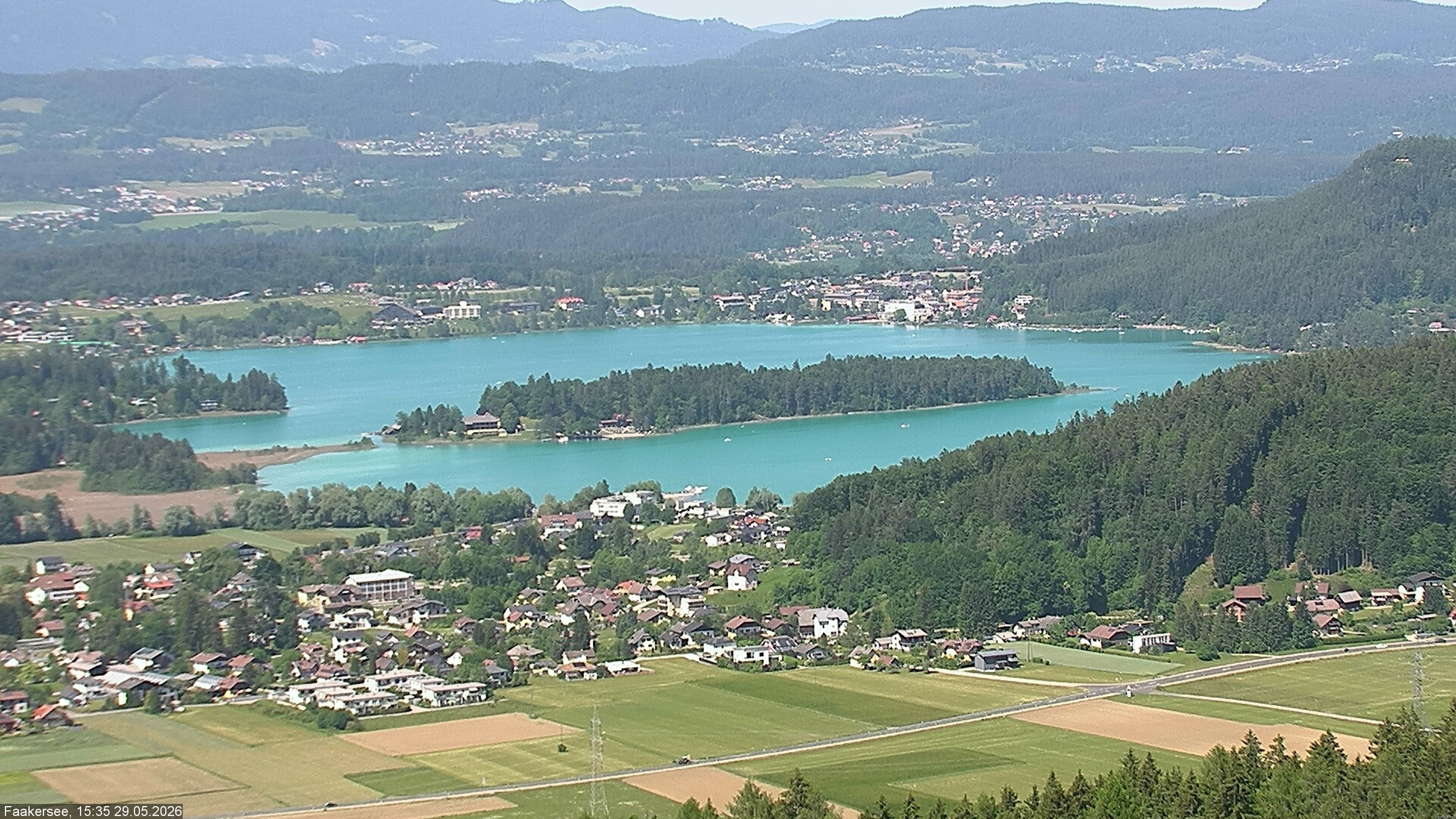 Archived image Webcam Lake Faaker See (Carinthia)