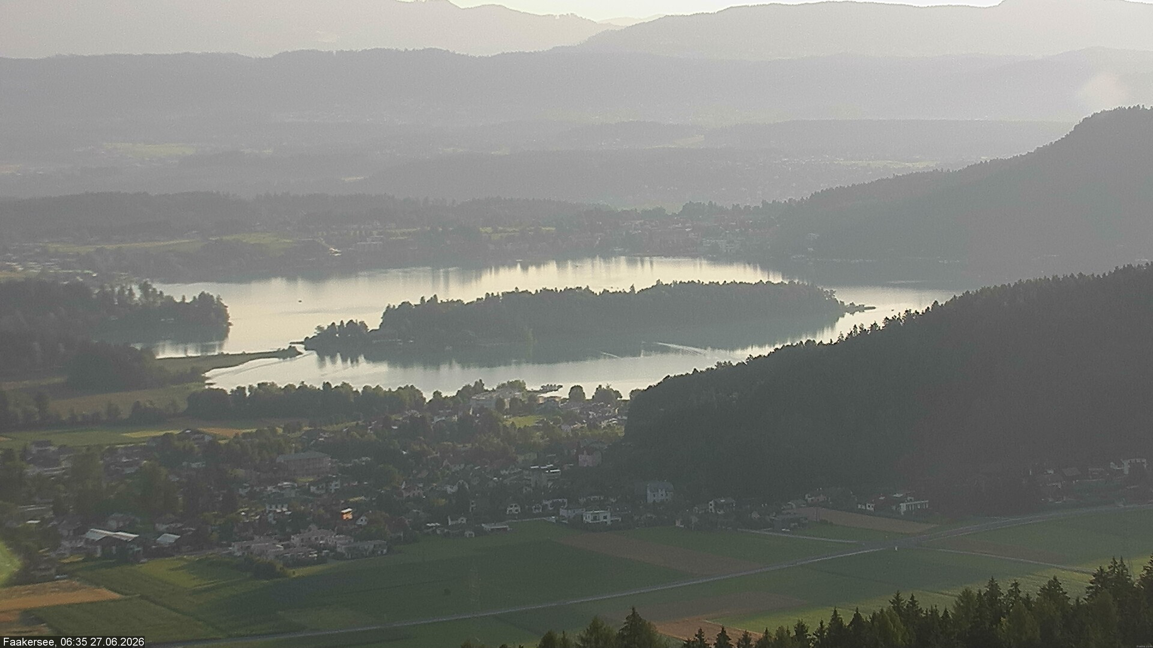 Archived image Webcam Lake Faaker See (Carinthia)