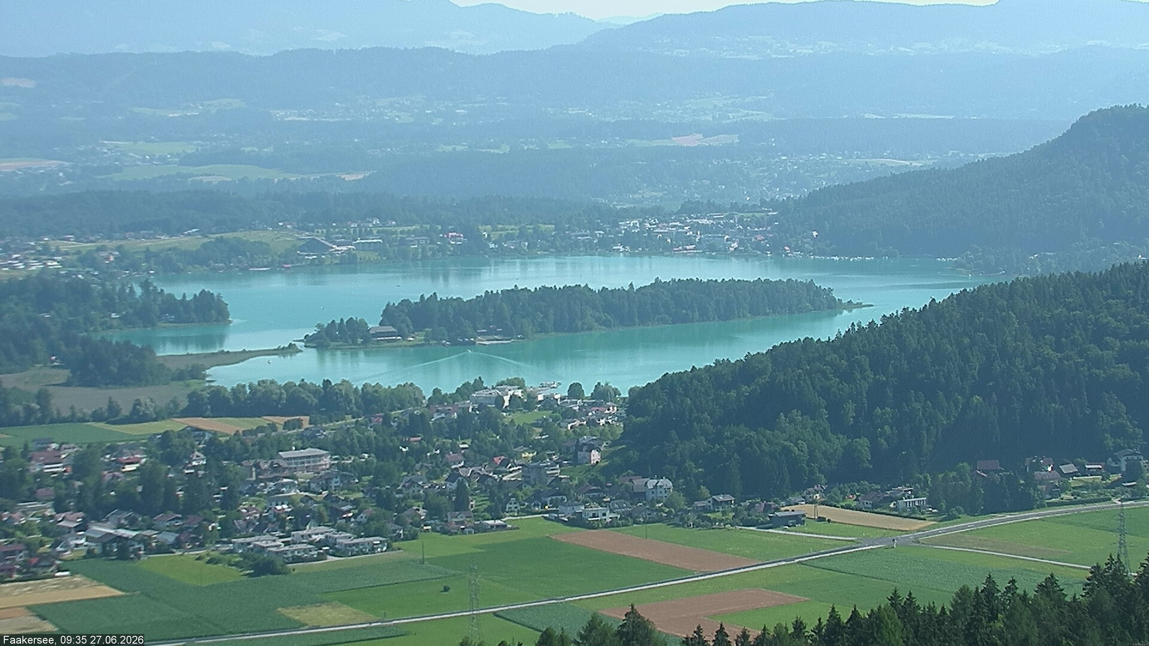 Archived image Webcam Lake Faaker See (Carinthia)