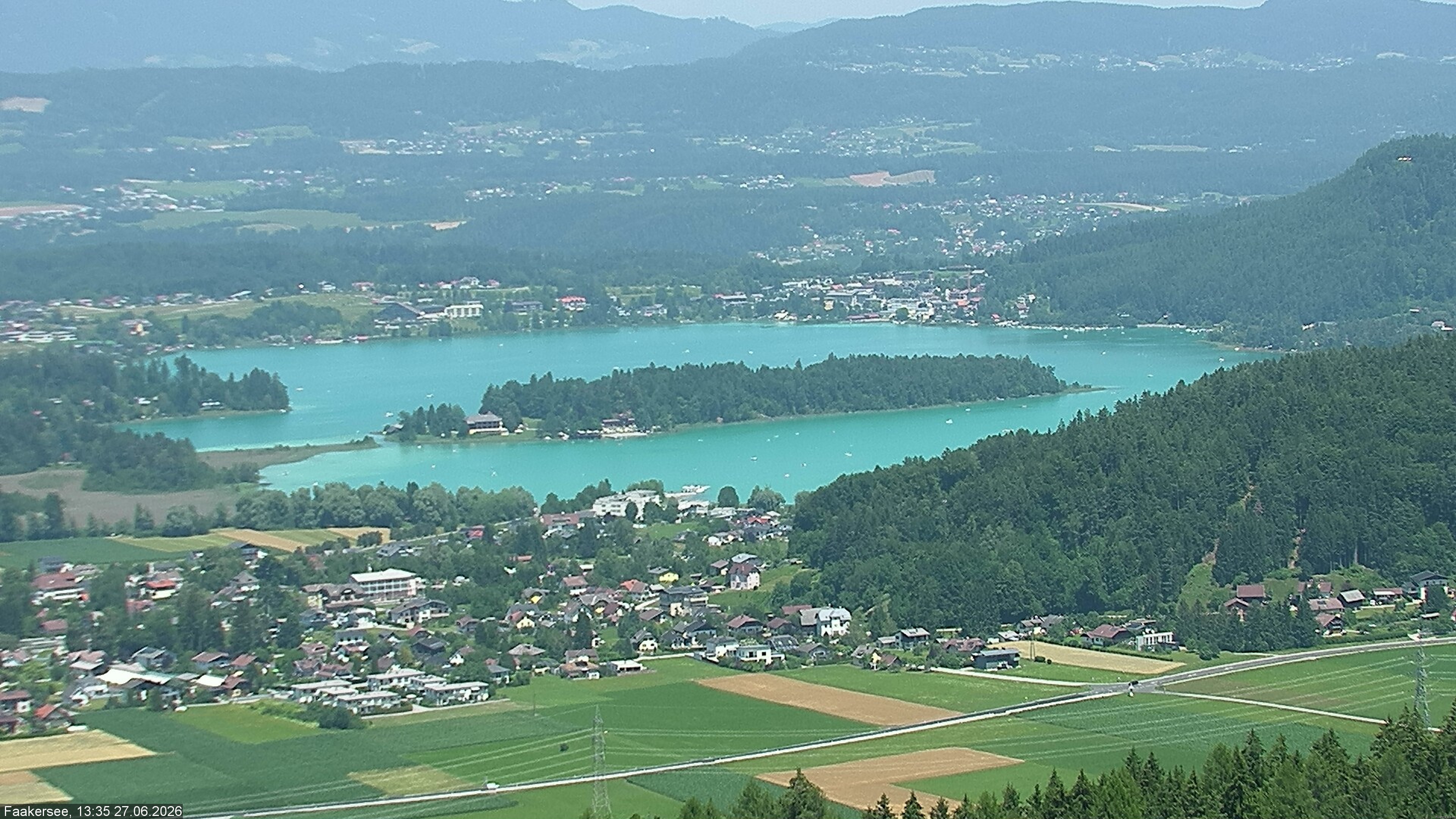 Archived image Webcam Lake Faaker See (Carinthia)