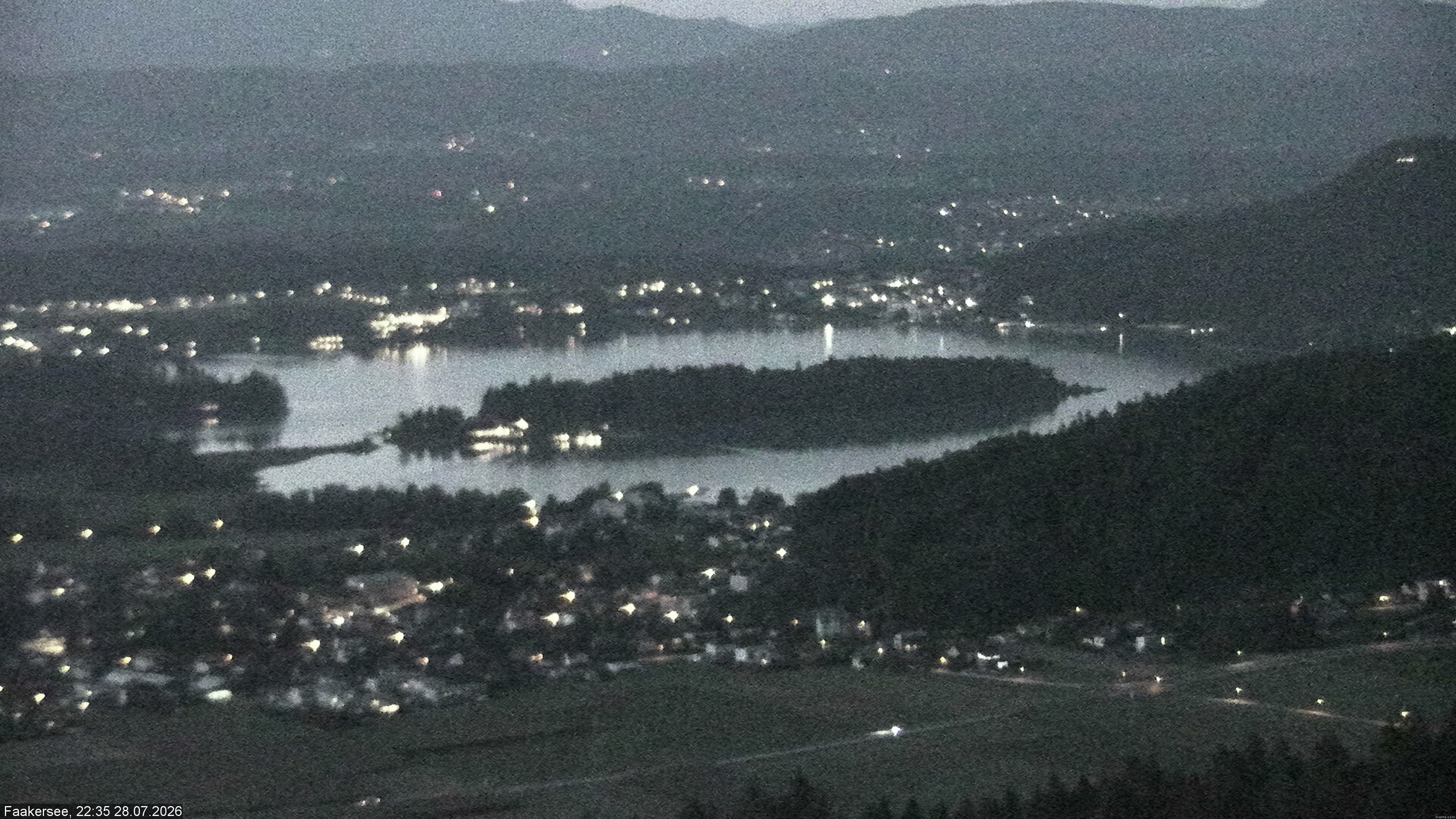 Archiv Foto Webcam Faakersee südlich von Villach