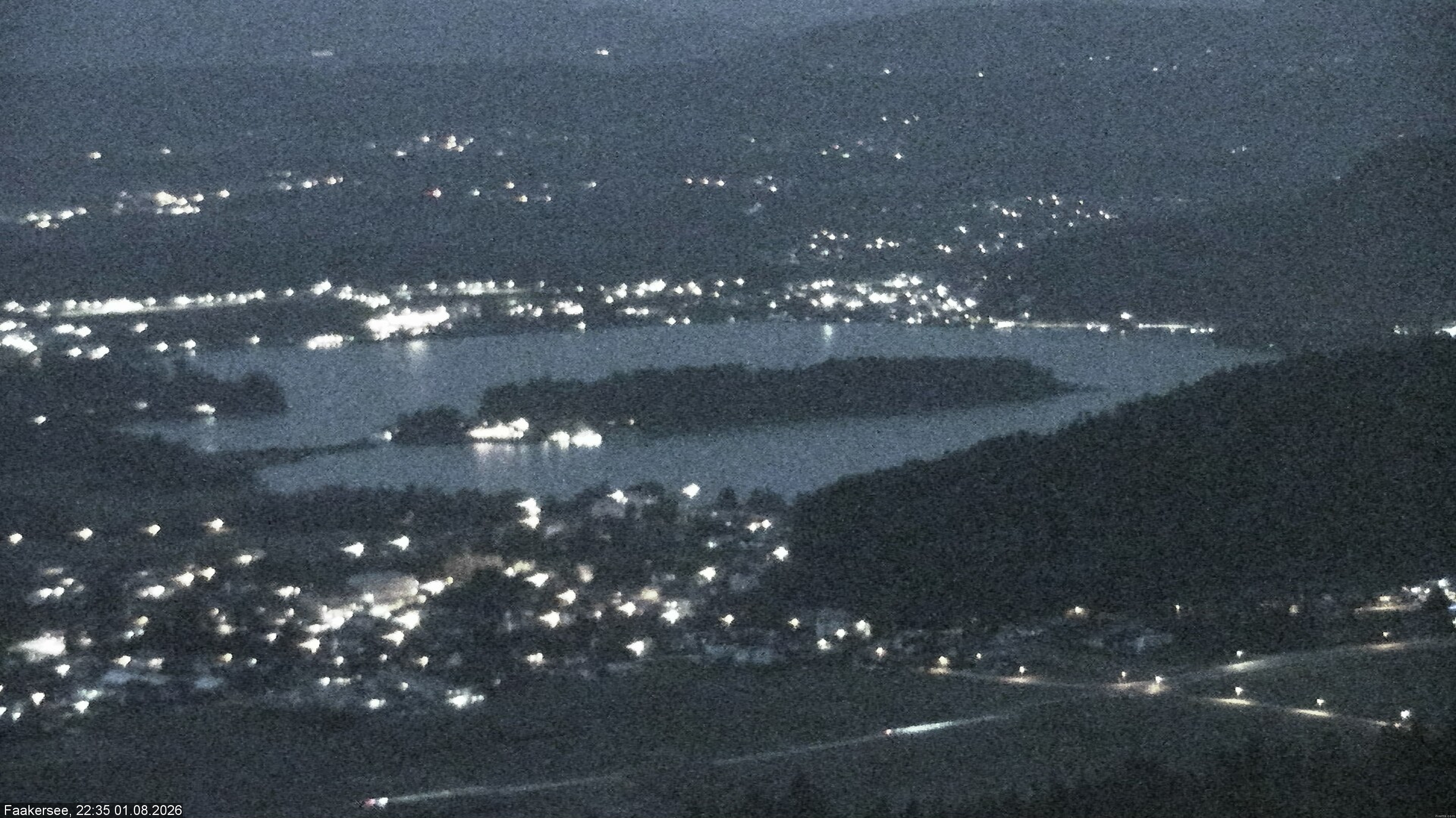 Archiv Foto Webcam Faakersee südlich von Villach