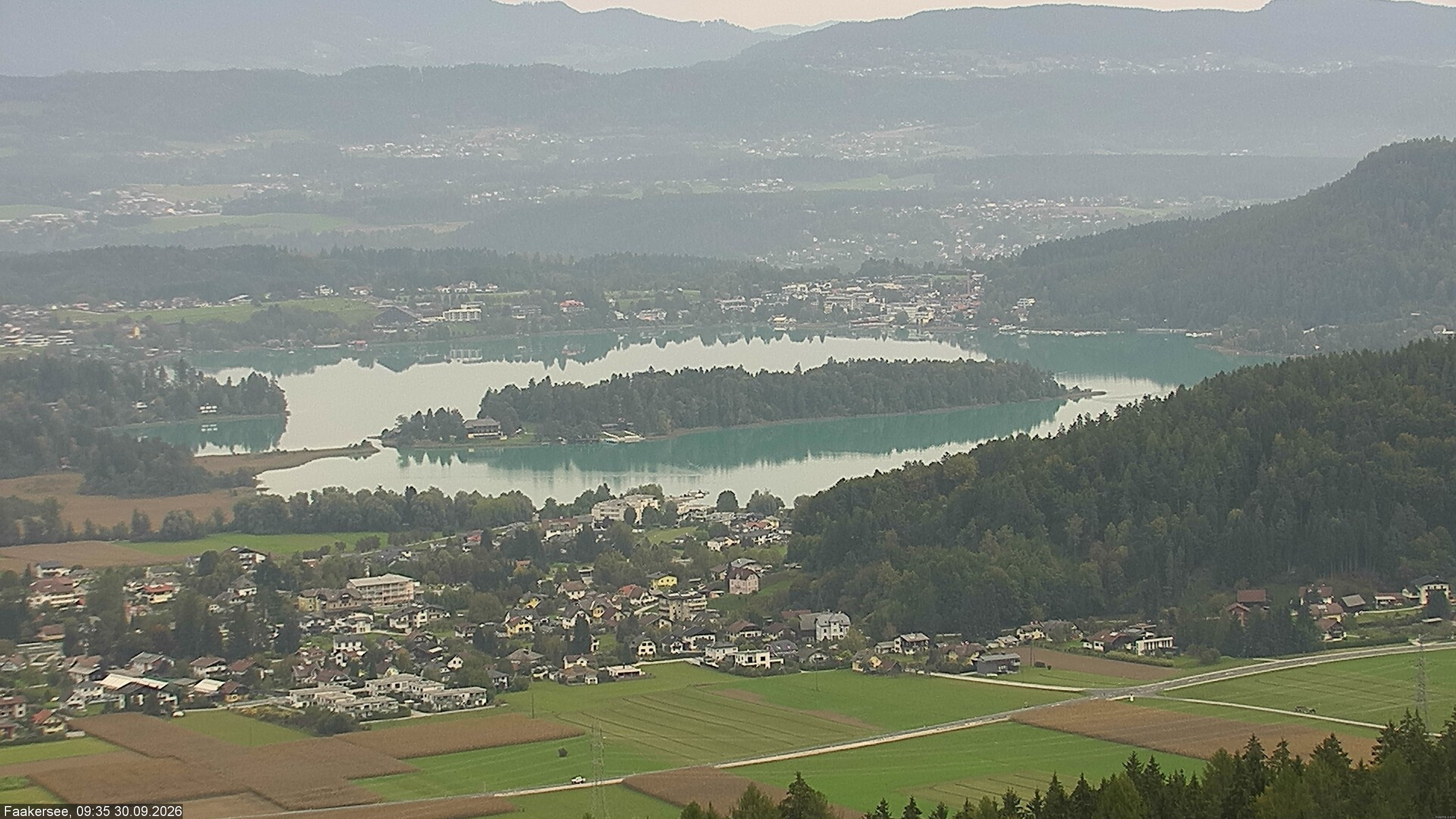 Archived image Webcam Lake Faaker See (Carinthia)