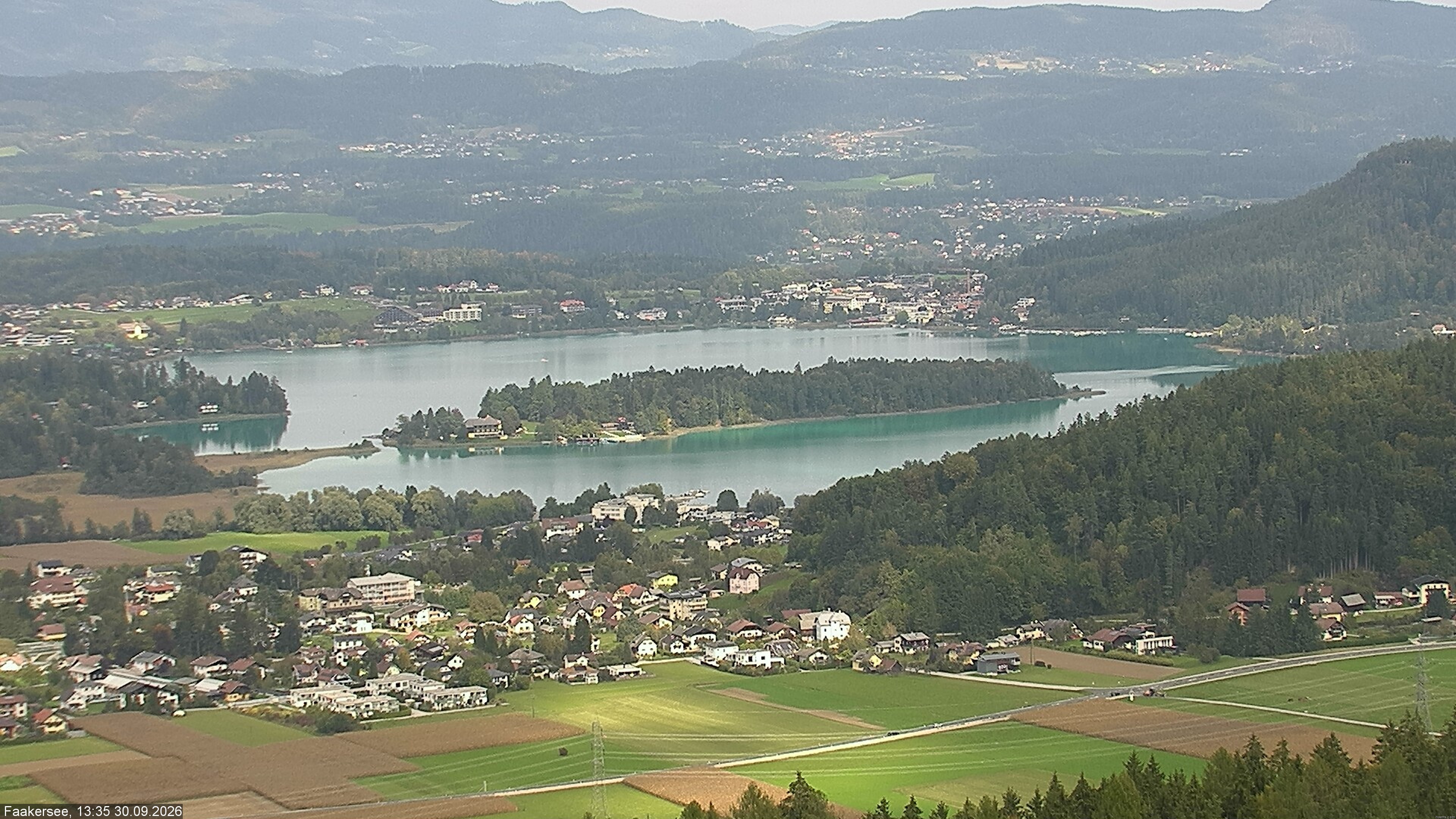 Archived image Webcam Lake Faaker See (Carinthia)