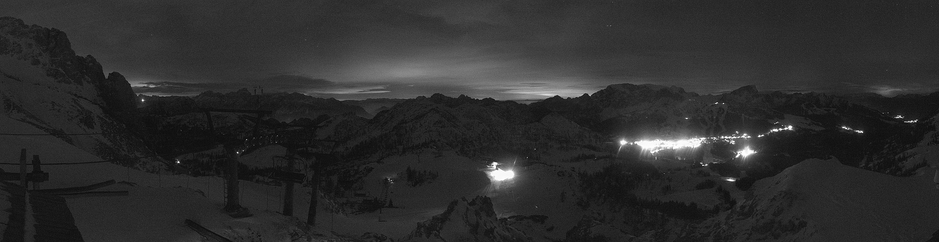 Archiv Foto Webcam Nassfeld: Panoramablick vom Gartnerkofel