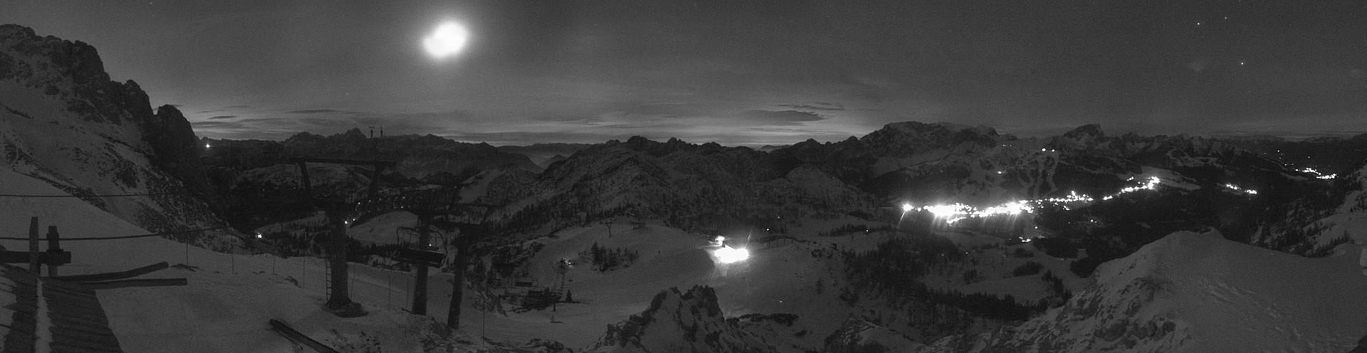 Archiv Foto Webcam Nassfeld: Panoramablick vom Gartnerkofel