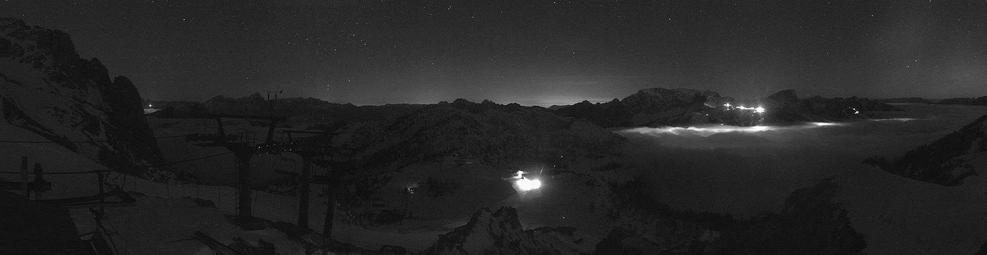 Archiv Foto Webcam Nassfeld: Panoramablick vom Gartnerkofel