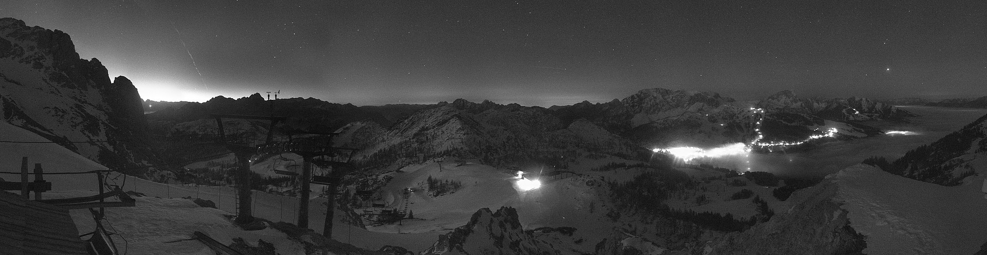 Archiv Foto Webcam Nassfeld: Panoramablick vom Gartnerkofel