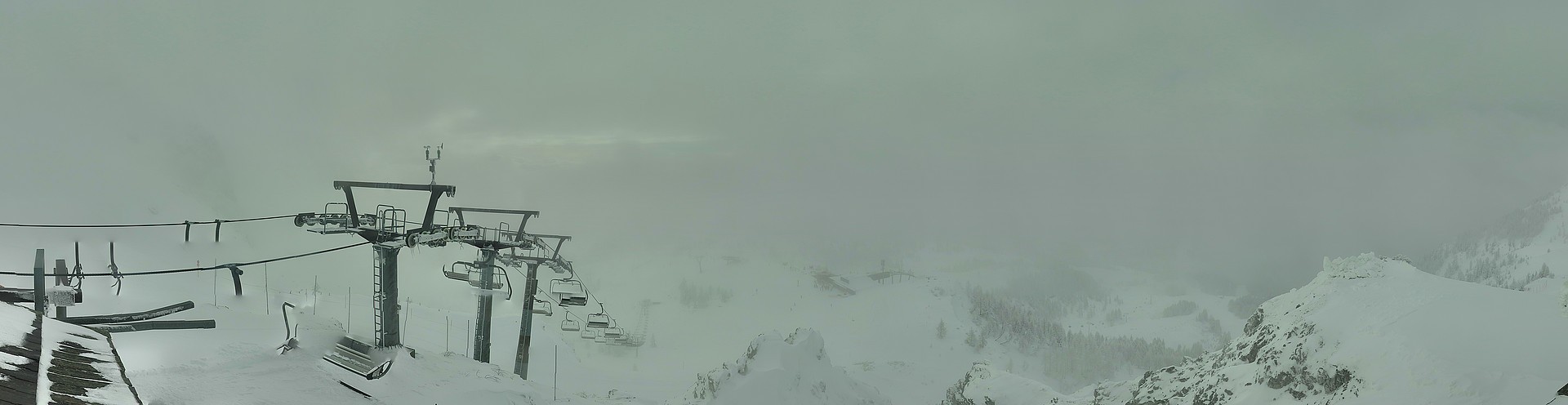 Archiv Foto Webcam Nassfeld: Panoramablick vom Gartnerkofel