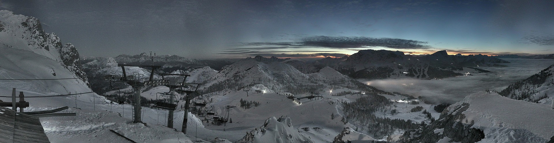 Archived image Webcam Nassfeld: Panorama view Gartnerkofel