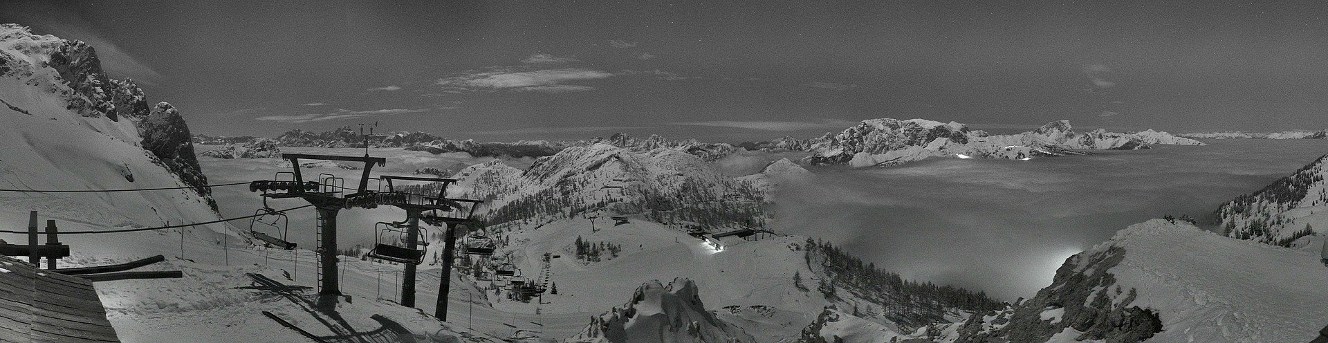 Archiv Foto Webcam Nassfeld: Panoramablick vom Gartnerkofel