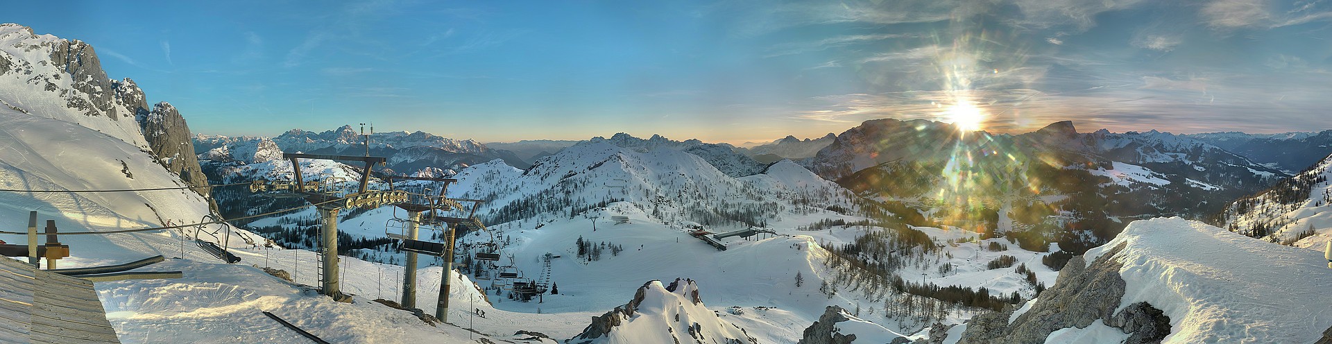 Archived image Webcam Nassfeld: Panorama view Gartnerkofel