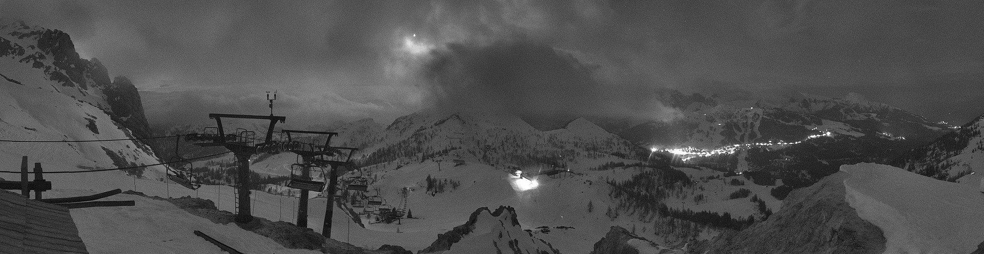 Archiv Foto Webcam Nassfeld: Panoramablick vom Gartnerkofel