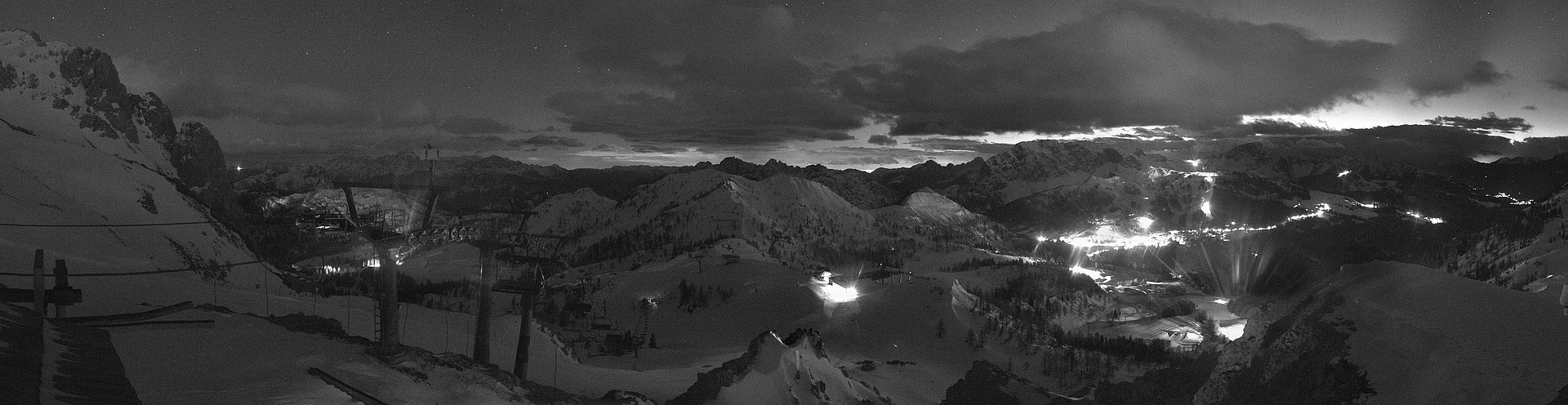 Archiv Foto Webcam Nassfeld: Panoramablick vom Gartnerkofel