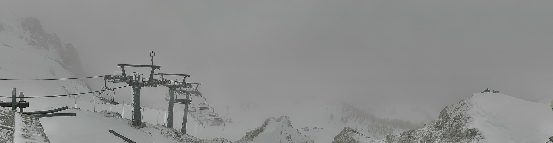 Archiv Foto Webcam Nassfeld: Panoramablick vom Gartnerkofel