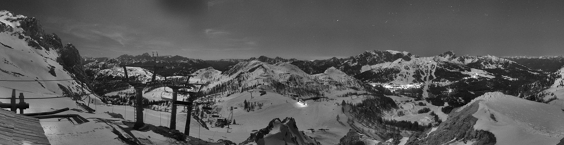 Archiv Foto Webcam Nassfeld: Panoramablick vom Gartnerkofel