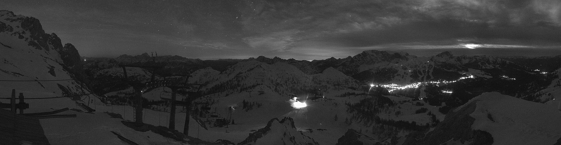 Archiv Foto Webcam Nassfeld: Panoramablick vom Gartnerkofel