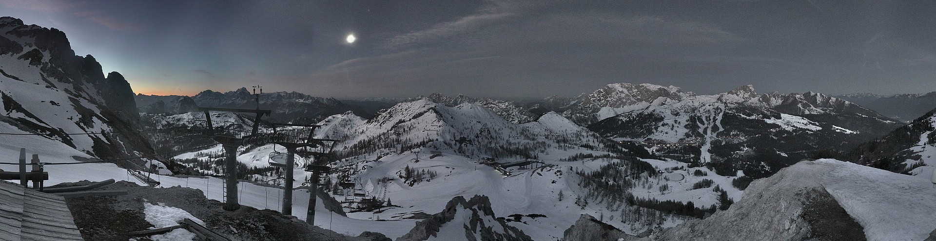 Archiv Foto Webcam Nassfeld: Panoramablick vom Gartnerkofel