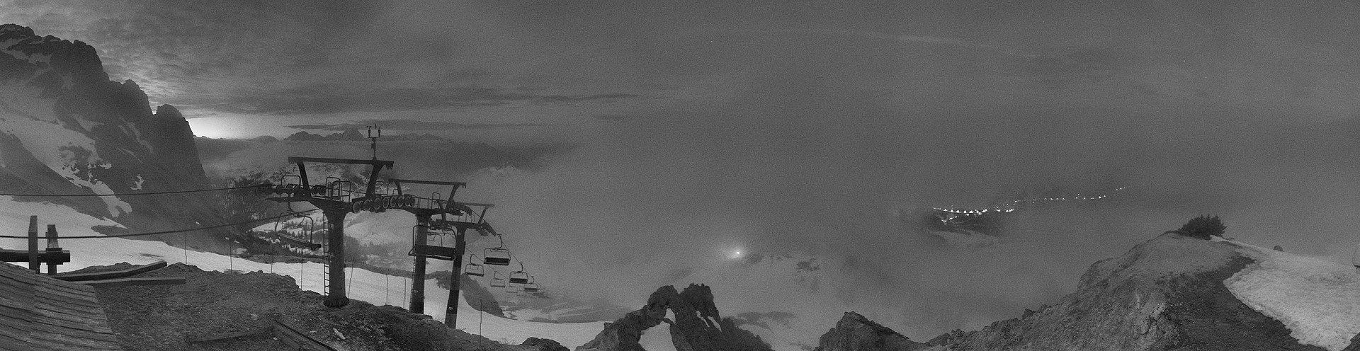 Archiv Foto Webcam Nassfeld: Panoramablick vom Gartnerkofel