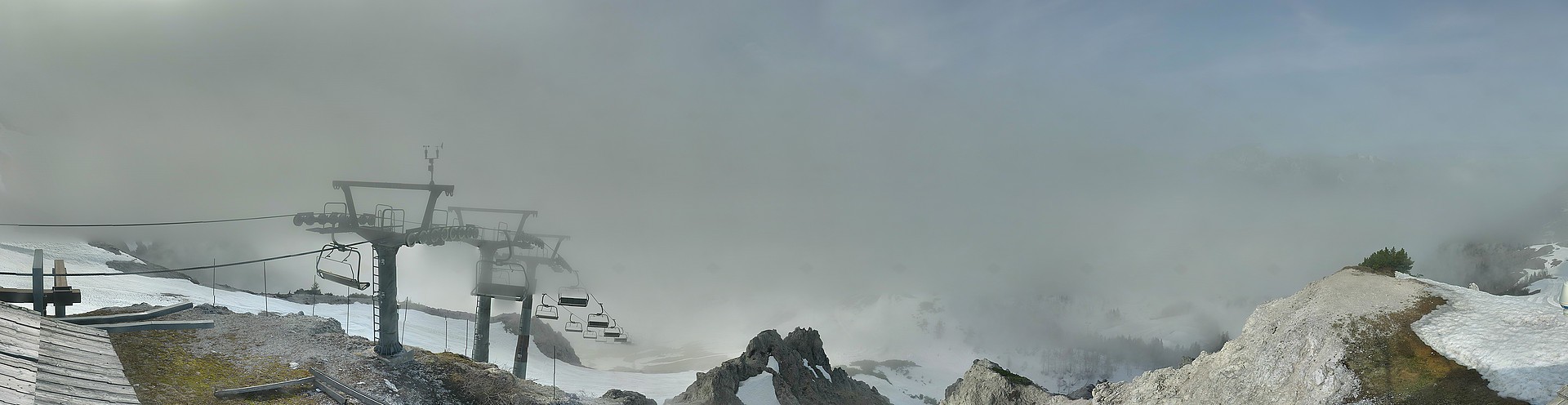 Archiv Foto Webcam Nassfeld: Panoramablick vom Gartnerkofel