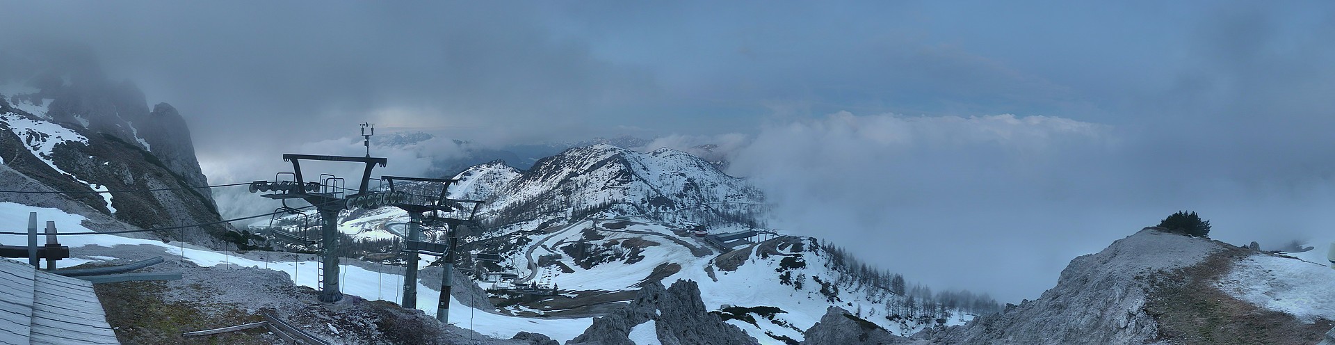 Archived image Webcam Nassfeld: Panorama view Gartnerkofel