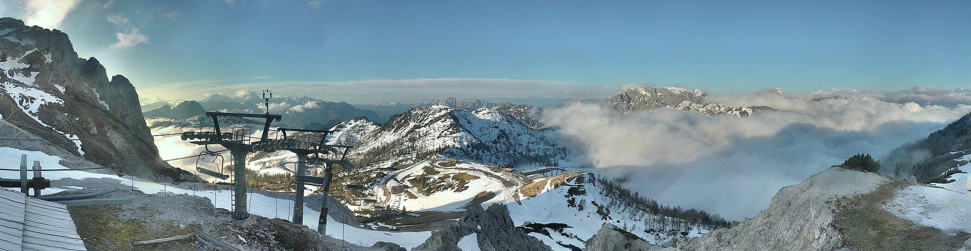 Archived image Webcam Nassfeld: Panorama view Gartnerkofel