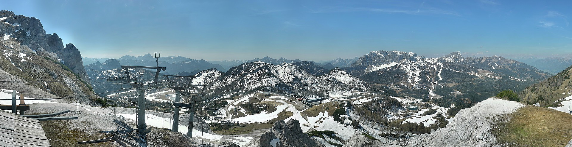 Archiv Foto Webcam Nassfeld: Panoramablick vom Gartnerkofel