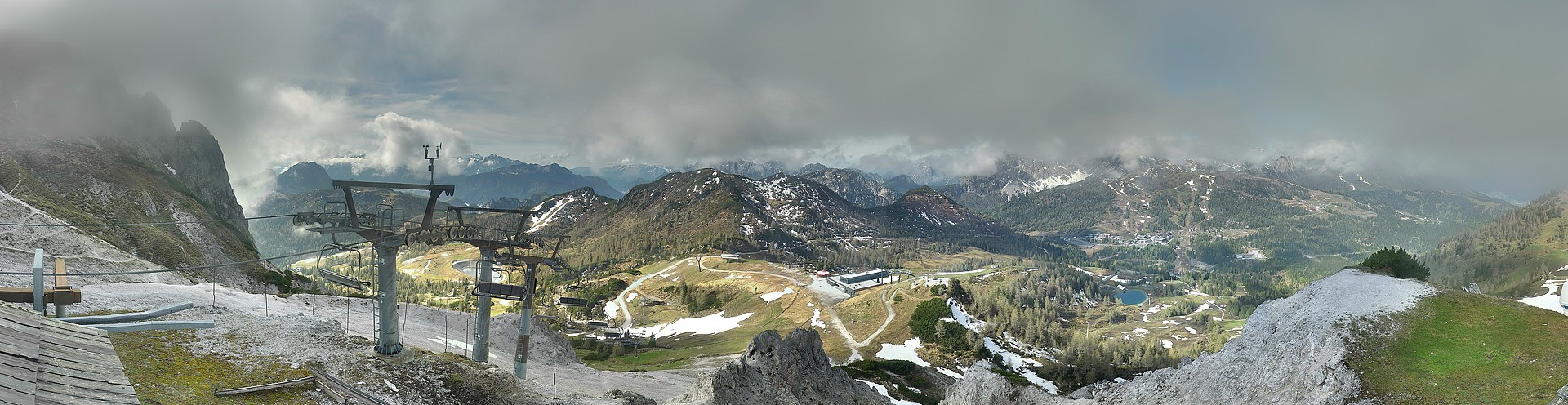 Archiv Foto Webcam Nassfeld: Panoramablick vom Gartnerkofel