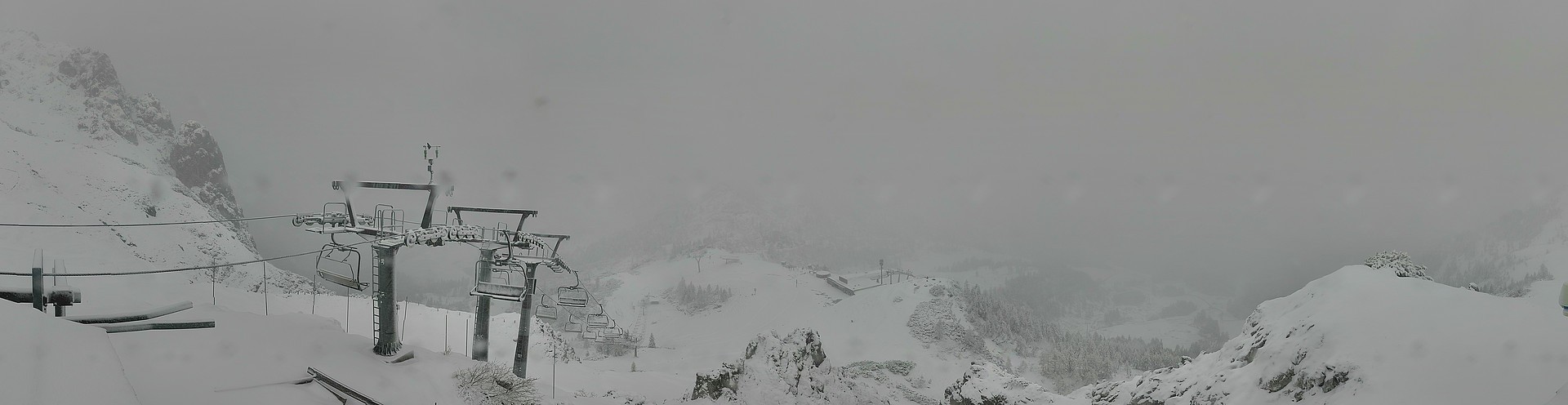Archiv Foto Webcam Nassfeld: Panoramablick vom Gartnerkofel