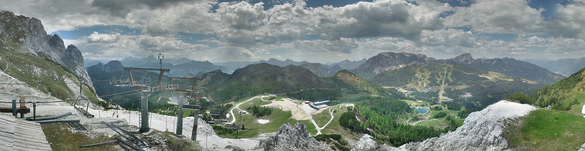 Archived image Webcam Nassfeld: Panorama view Gartnerkofel