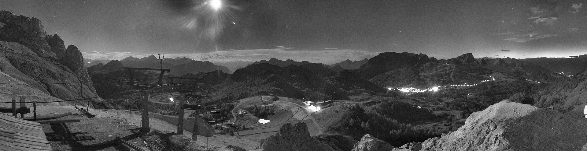 Archiv Foto Webcam Nassfeld: Panoramablick vom Gartnerkofel
