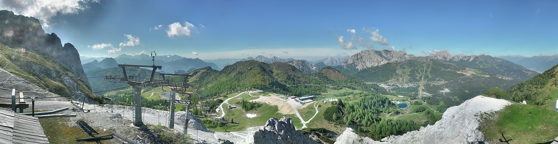 Archiv Foto Webcam Nassfeld: Panoramablick vom Gartnerkofel
