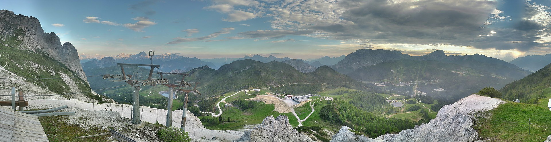 Archiv Foto Webcam Nassfeld: Panoramablick vom Gartnerkofel