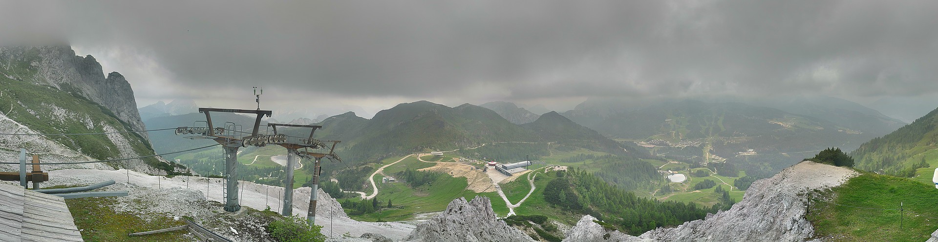 Archiv Foto Webcam Nassfeld: Panoramablick vom Gartnerkofel