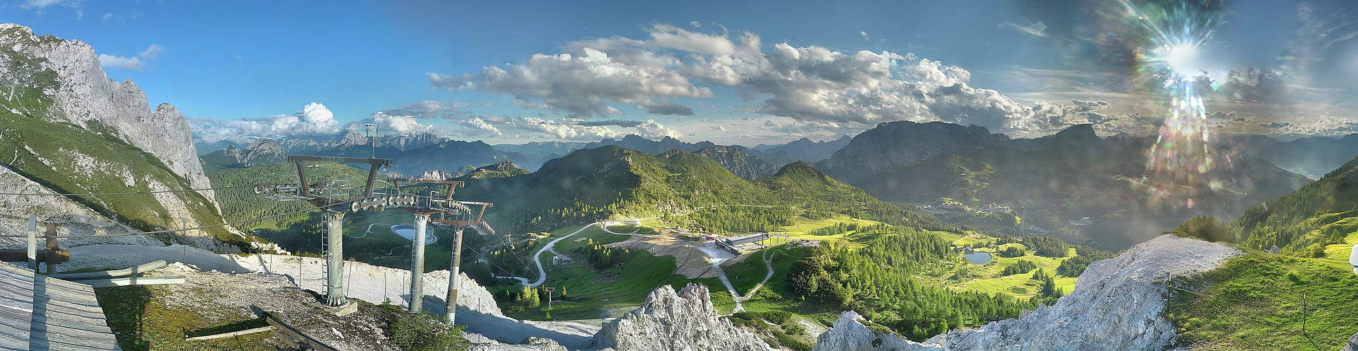 Archived image Webcam Nassfeld: Panorama view Gartnerkofel